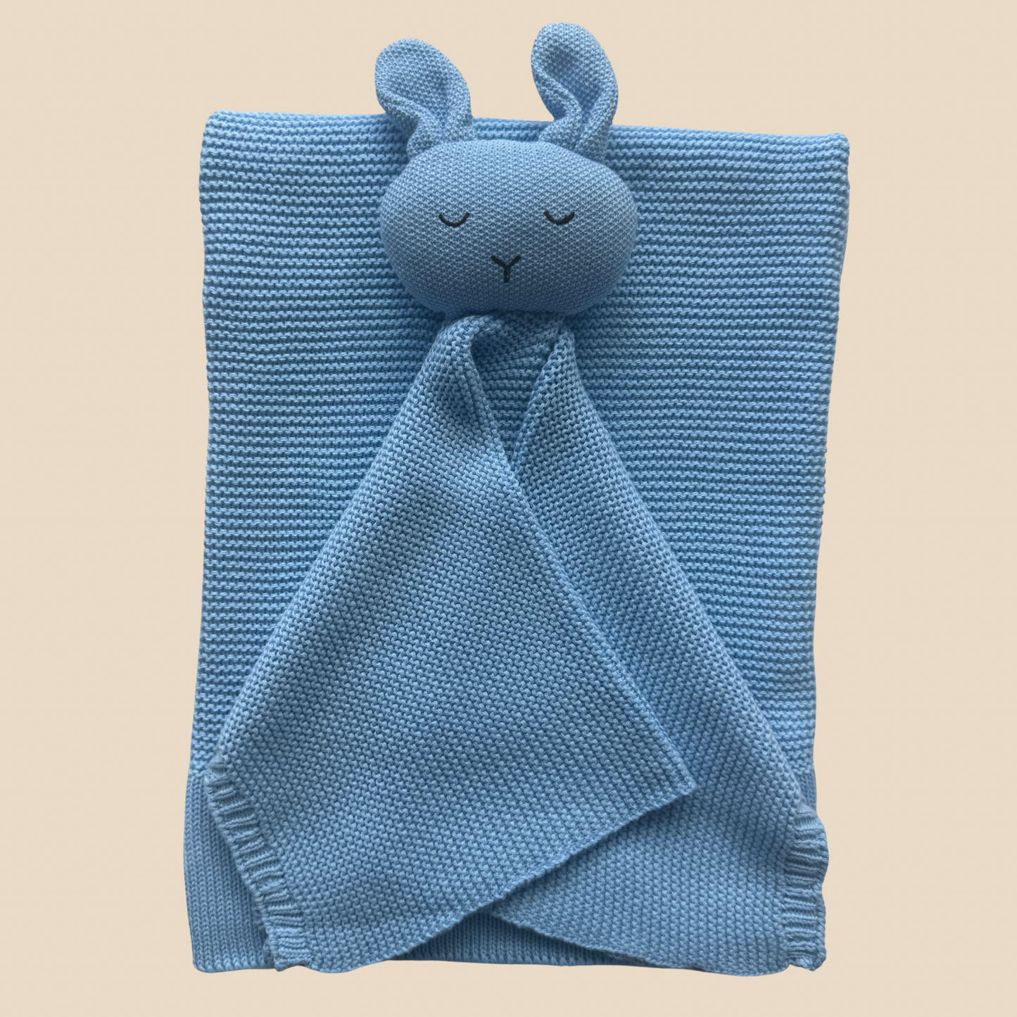 Arely - Organic Cotton Knitted Bunny Snuggler - Sapphire