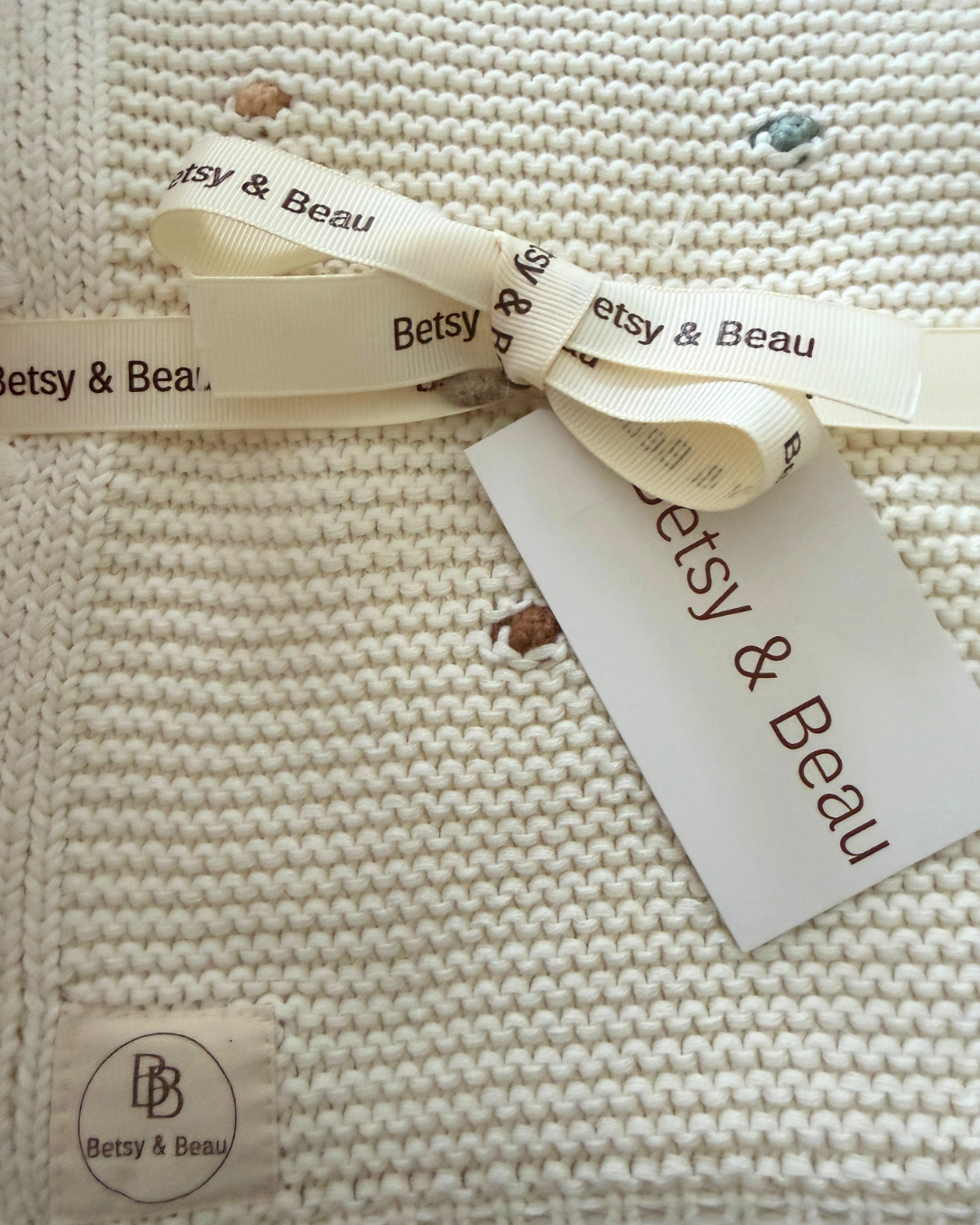 Dulce - Luxury Organic Cotton Blanket - Ivory