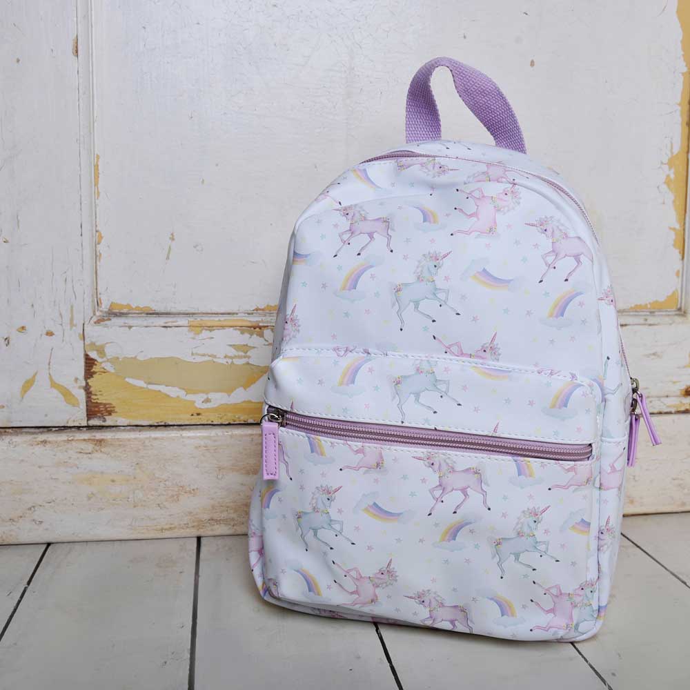 Unicorn Print Backpack