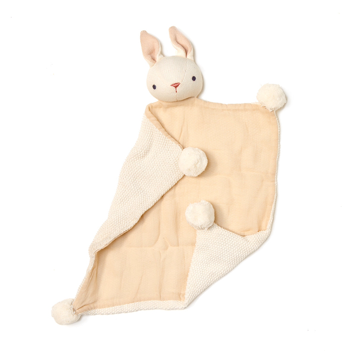 Bunny Cream Gift Set - Organic Rattle & Comforter
