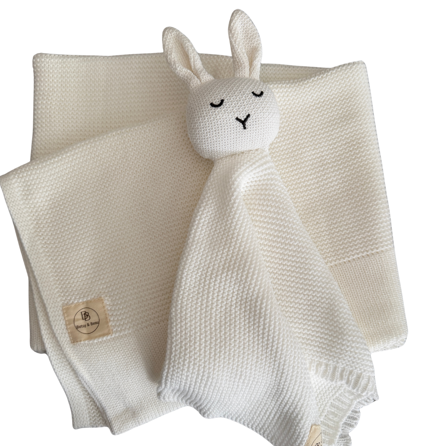 NEW - Arely - Personalised Blanket & Snuggler Gift Set - Soft Cloud White