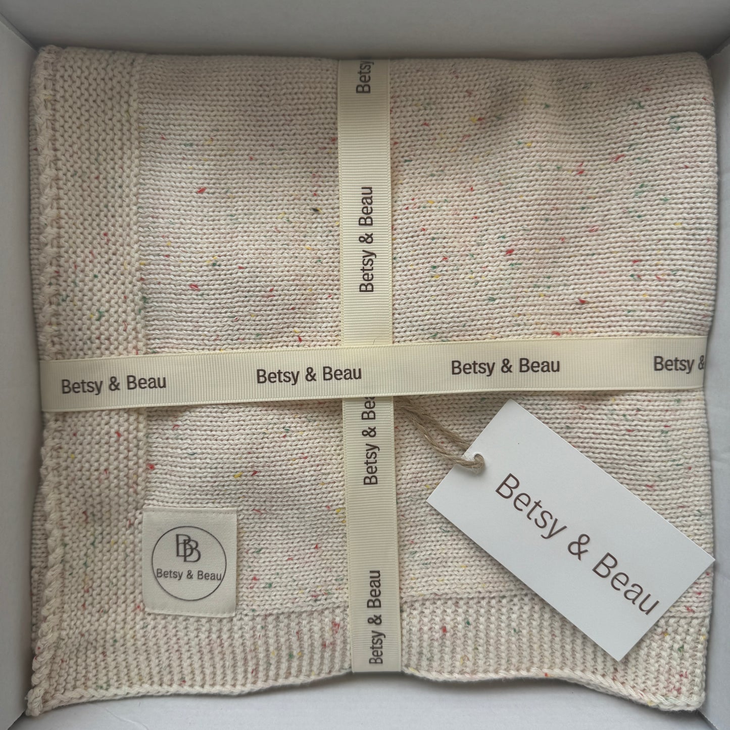 Pablo - Signature Collection - Organic Knitted Blanket - Confetti Ivory