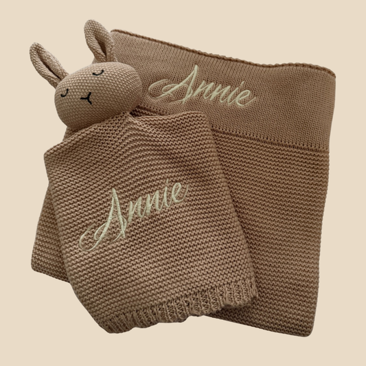 Arely - Personalised Blanket & Snuggler Gift Set - Rose