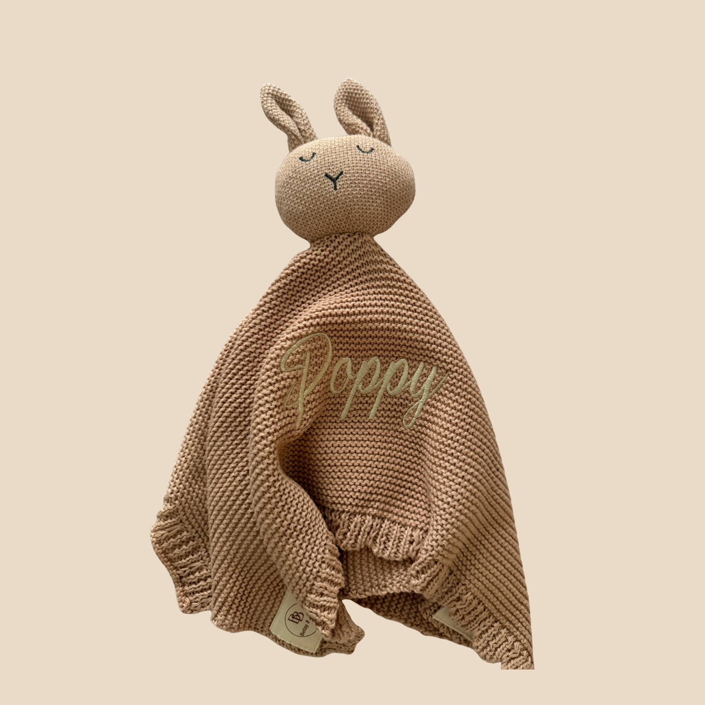 Arely - Organic Cotton Knitted Bunny Snuggler - Rose