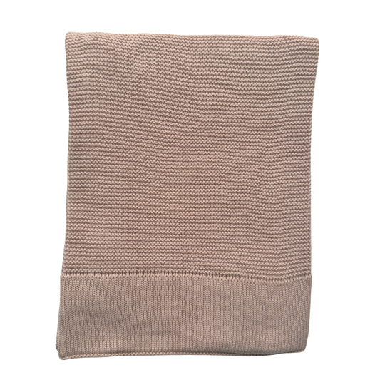 Arely - Organic Cotton Personalised Knitted Blanket - Rose