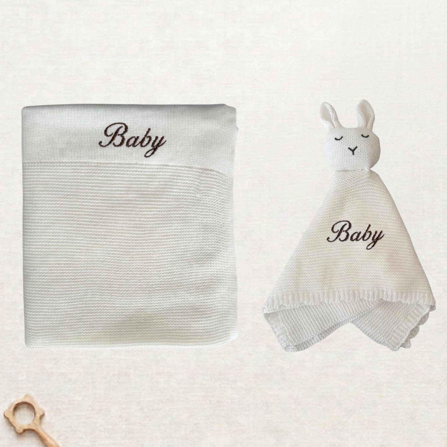 Arely - Blanket & Snuggler Gift Set - Soft Cloud White