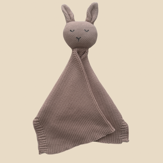 Arely - Organic Cotton Knitted Bunny Snuggler - Rose