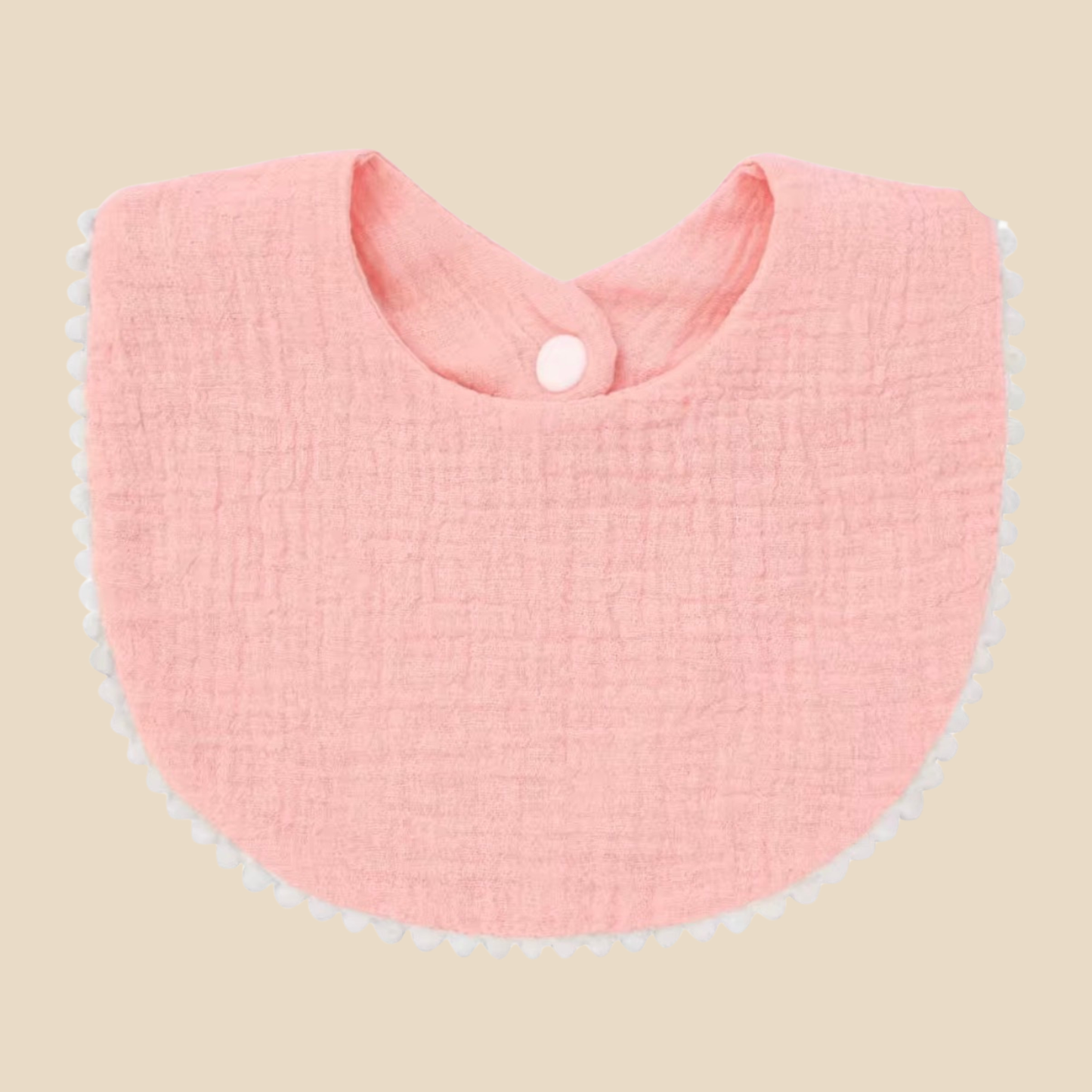 Organic Cotton Baby Bib - Ivory
