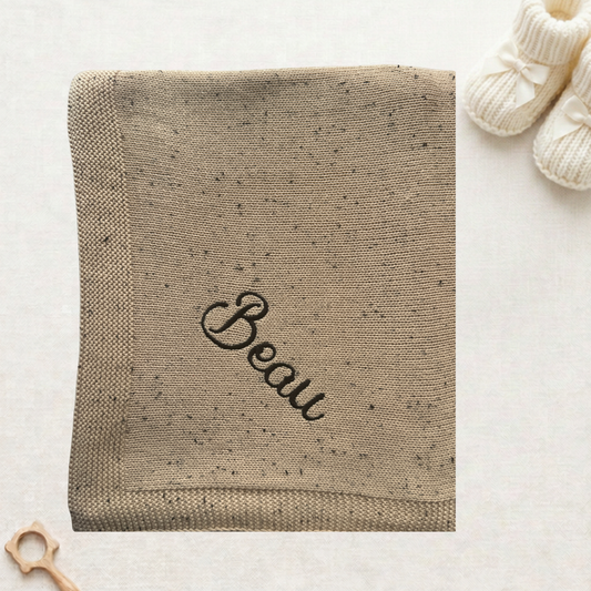 Pablo - Personalised Speckled Baby Blanket