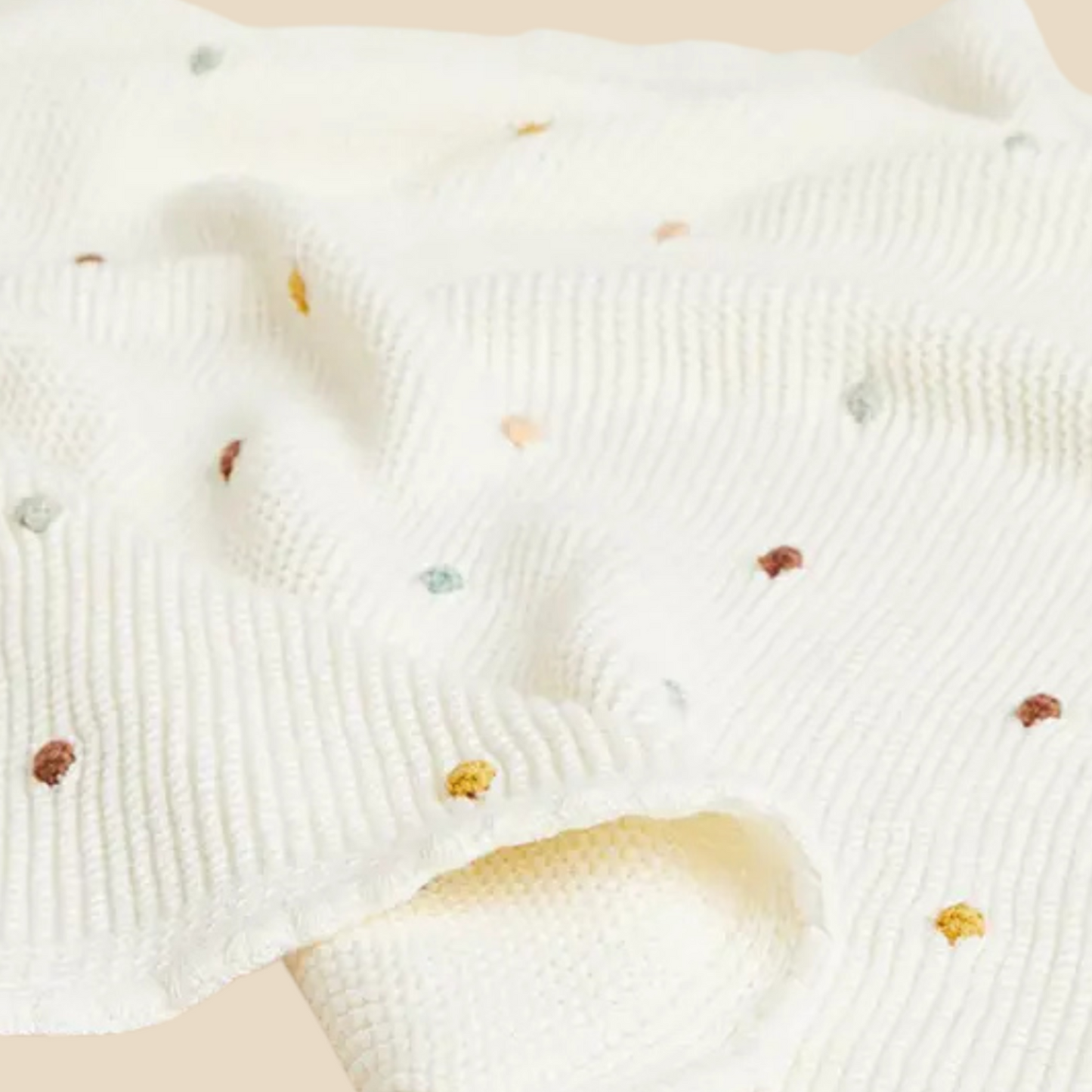 Dulce - Luxury Organic Cotton Blanket - Ivory