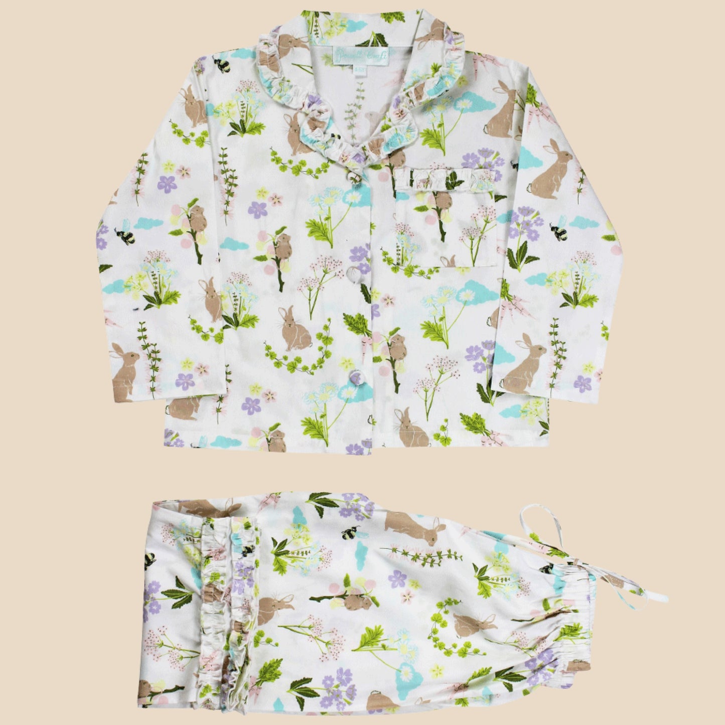 Meadow Print Traditional Cotton Pyjamas