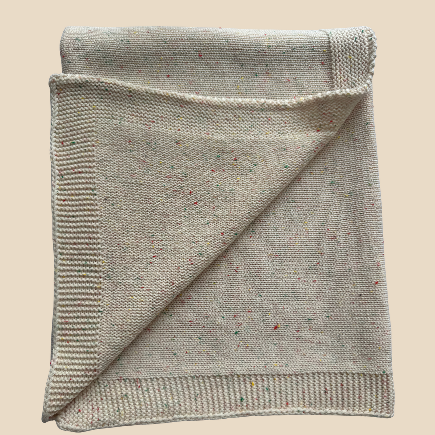 Pablo - Signature Collection - Organic Knitted Blanket - Confetti Ivory