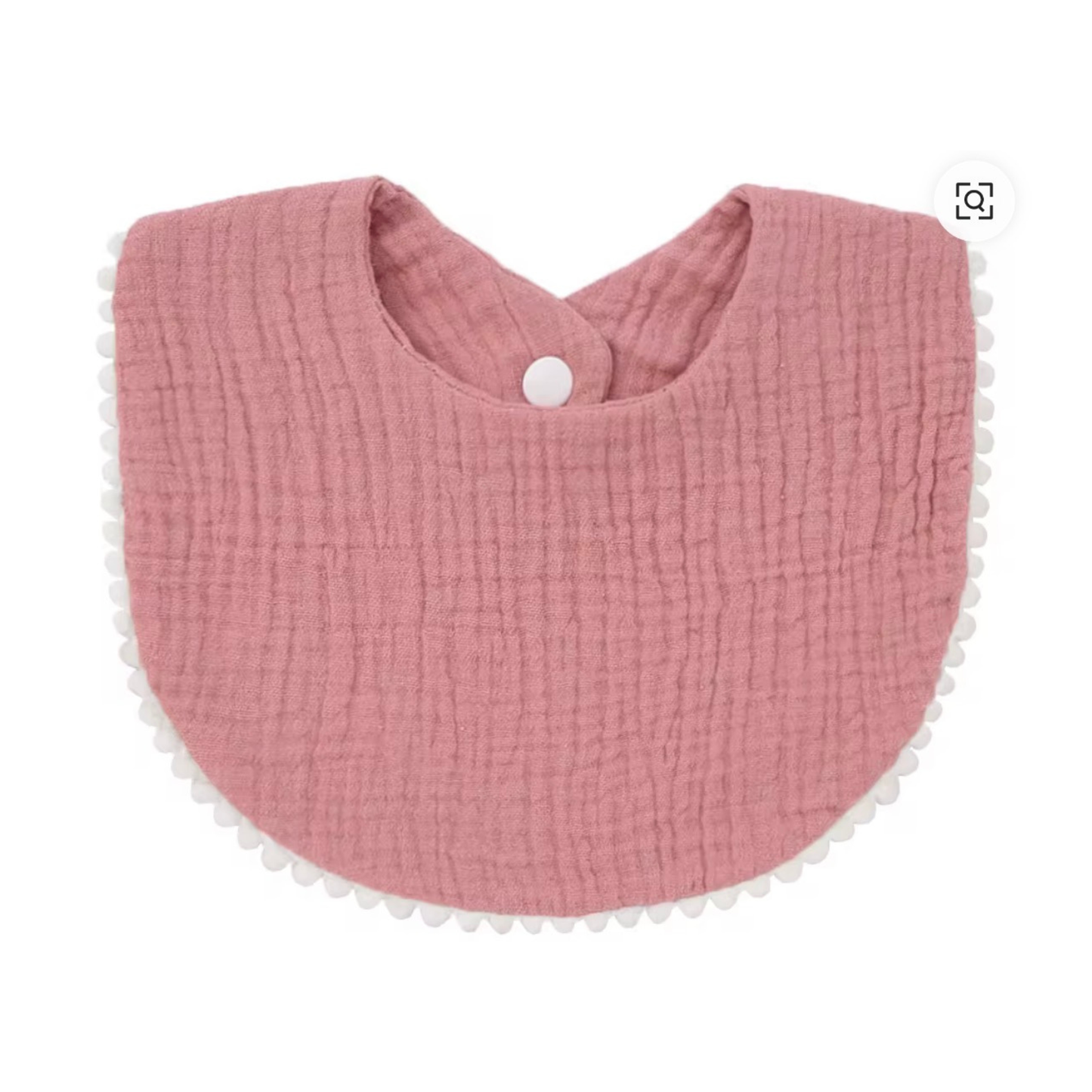 Organic Cotton Baby Bib - Sweet Pea