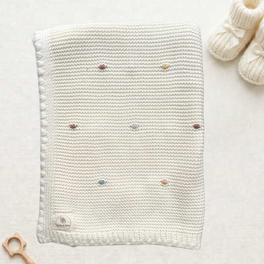 Dulce - Luxury Organic Cotton Blanket - Ivory