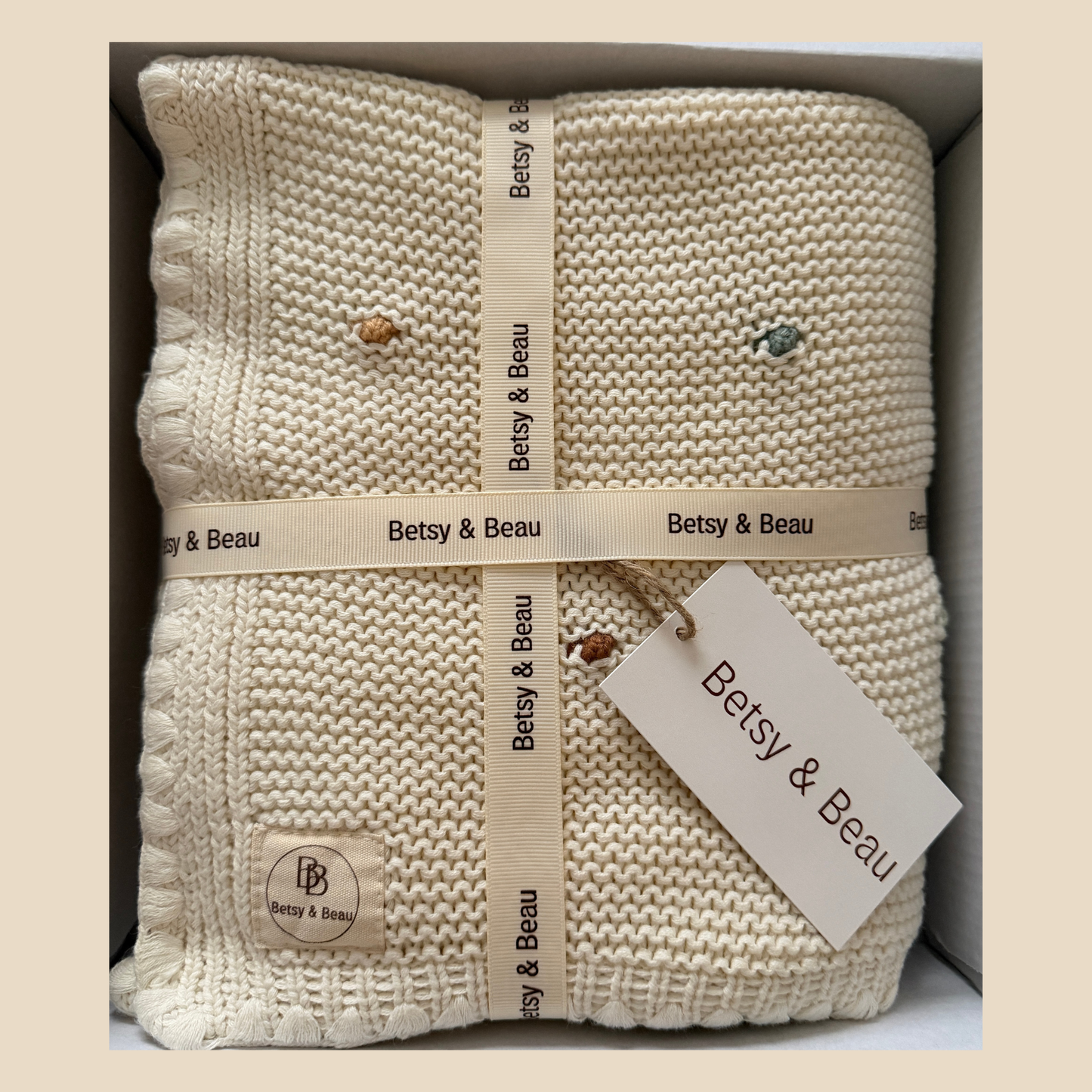 Dulce - Luxury Organic Cotton Blanket - Ivory