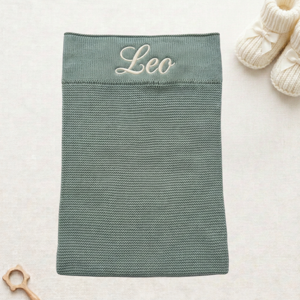 Arely - Personalised Organic Cotton Baby Blanket