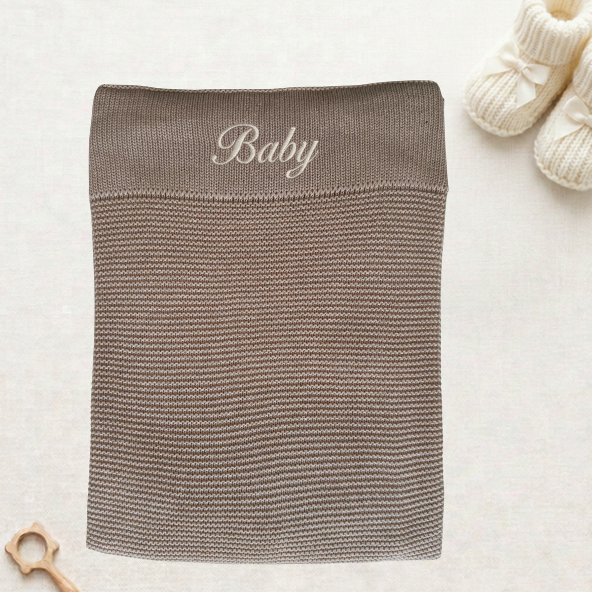 Arely - Personalised Organic Cotton Baby Blanket