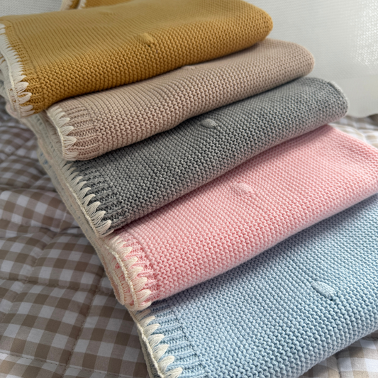Ramona - Organic Cotton Knitted Blanket