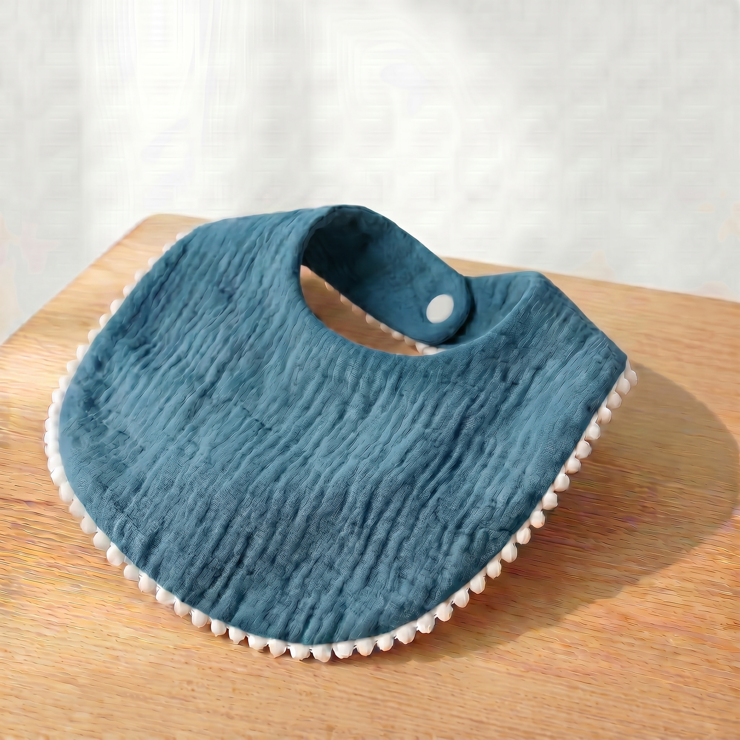 Organic Cotton Baby Bib - Ocean Sage