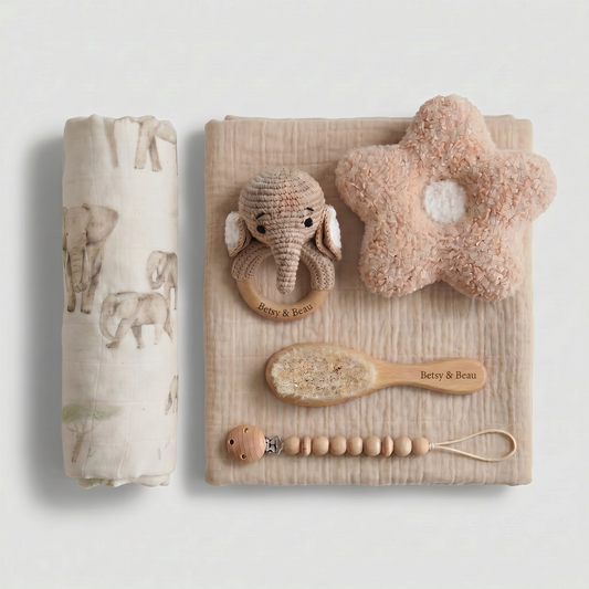 Personalised Elephant Dreams Newborn Gift Set - Luxury Baby Box