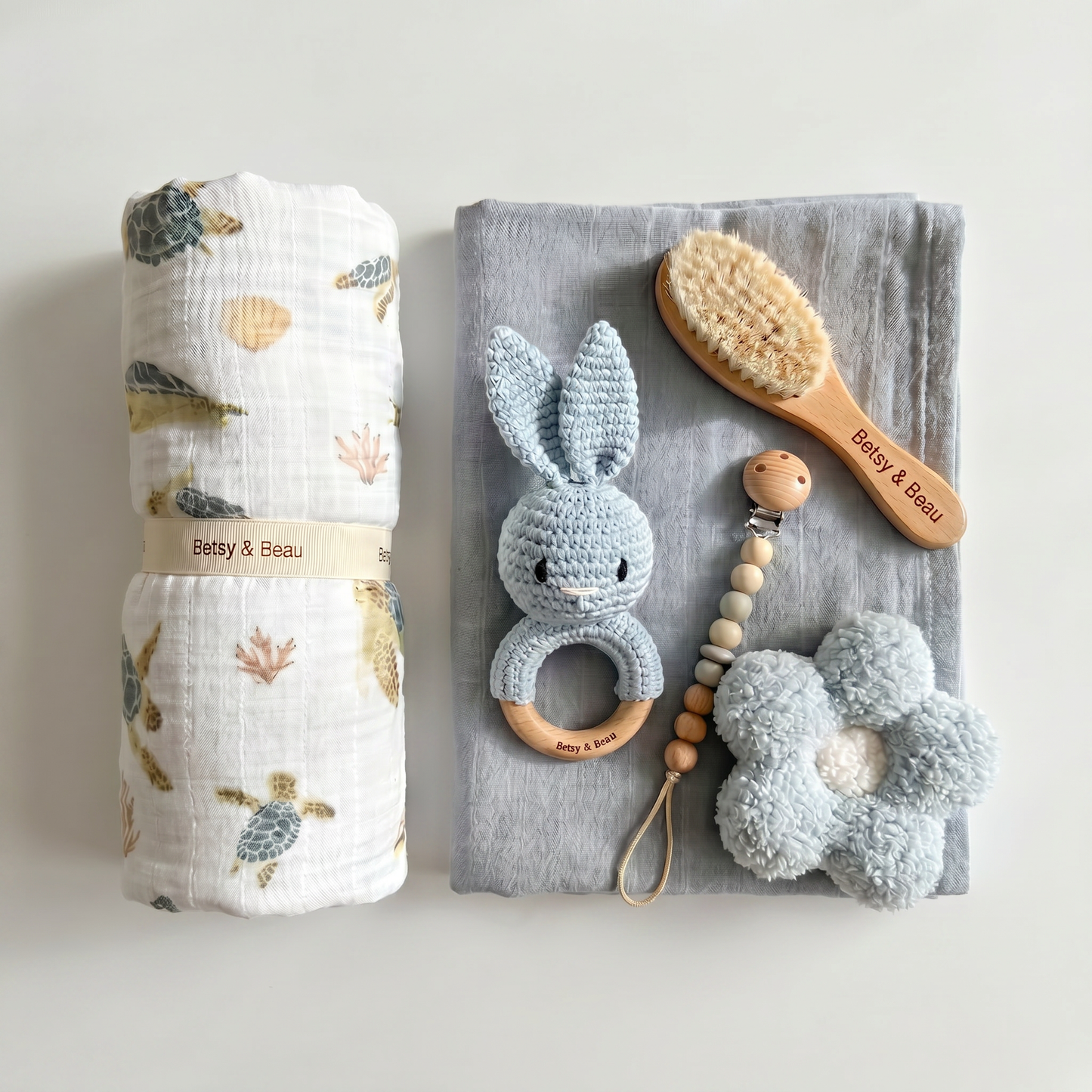 Personalised Ocean Dreams Gift Set - Newborn Gift Set - Luxuury Baby Box