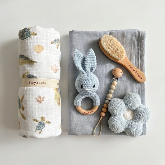 Personalised Ocean Dreams Gift Set - Newborn Gift Set - Luxuury Baby Box