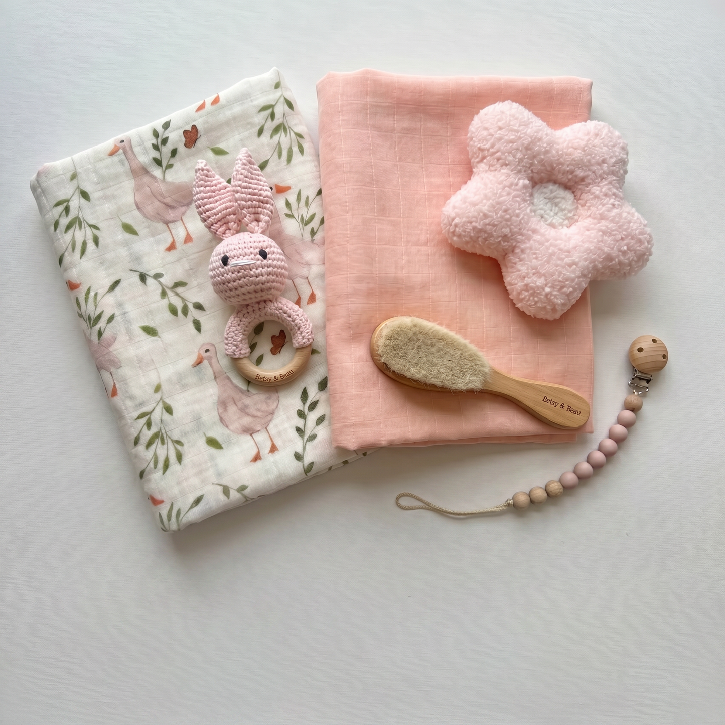 Personalised Peony Dreams Newborn Gift Set - Luxury Baby Box - Out of Stock
