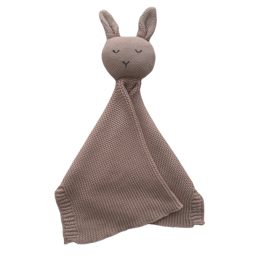 Arely - Organic Cotton Knitted Bunny Snuggler - Rose