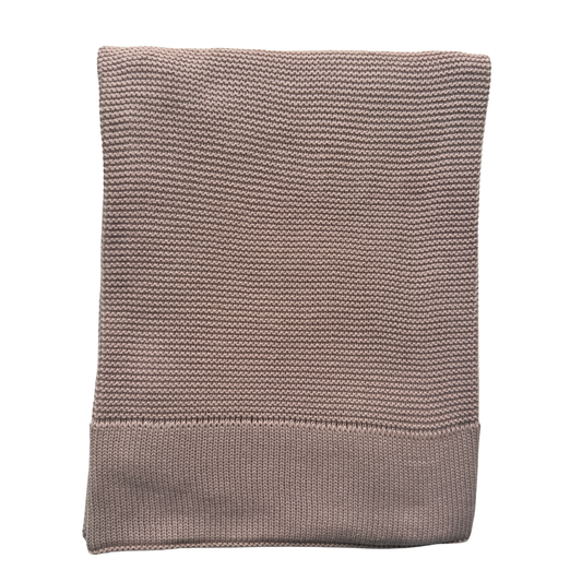 Arely - Organic Cotton Knitted Blanket - Rose