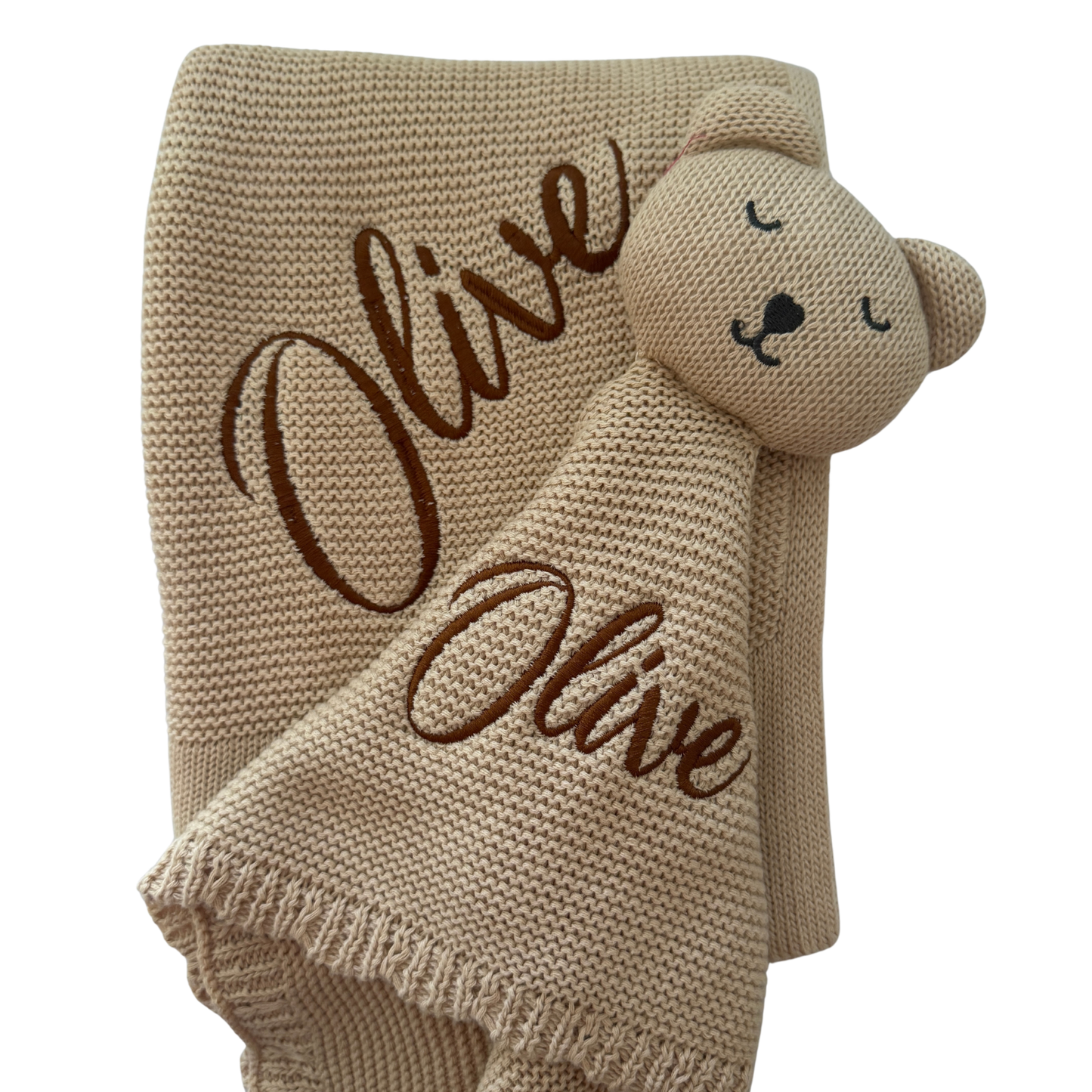Arely - Personalised Blanket & Snuggler Gift Set - Oatmeal