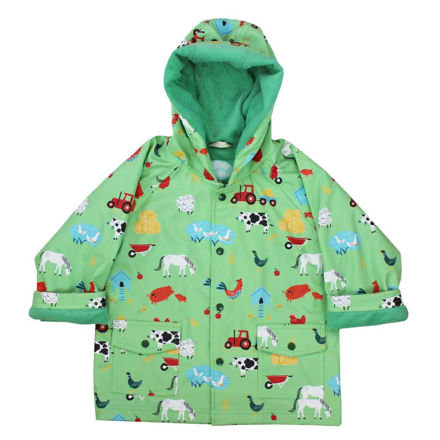 Farmyard Print Raincoat - SOLD OUT