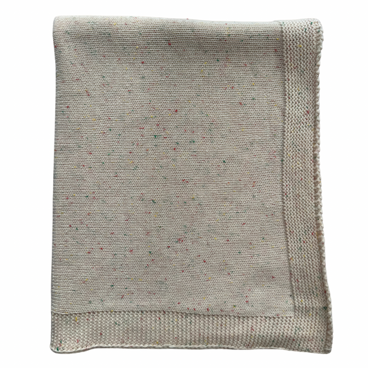Pablo - Signature Collection - Organic Knitted Blanket - Confetti Ivory