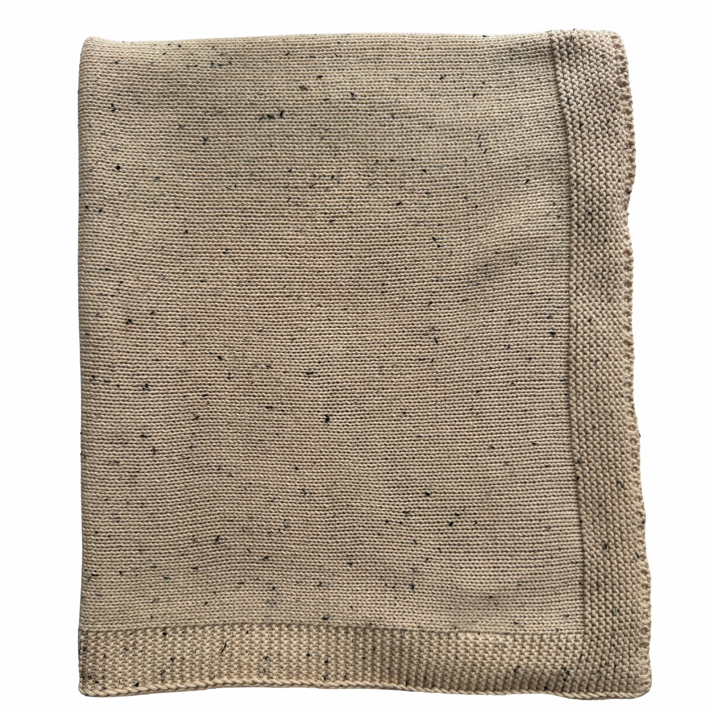 Pablo - Signature Collection - Organic Cotton Knitted Blanket - Speckled Stone
