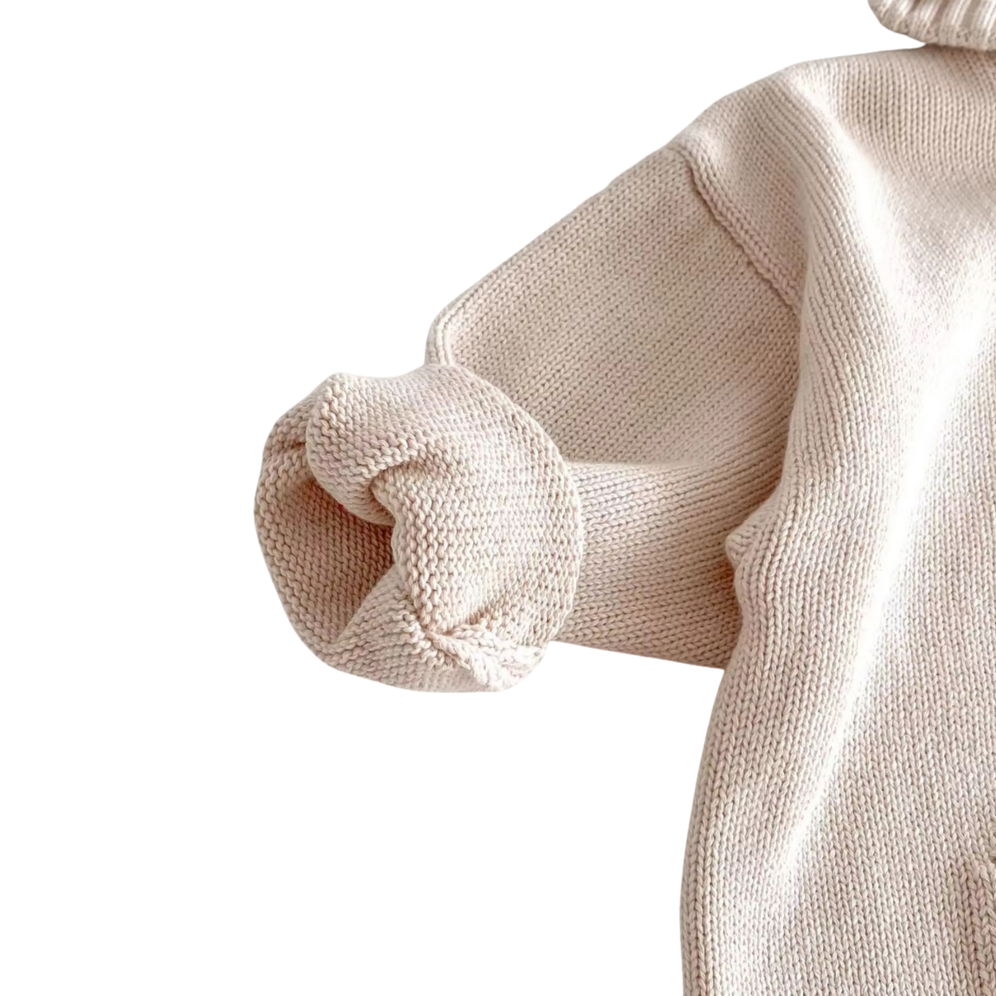 Personalised Solid Knit Cotton Hoodie - Salmon