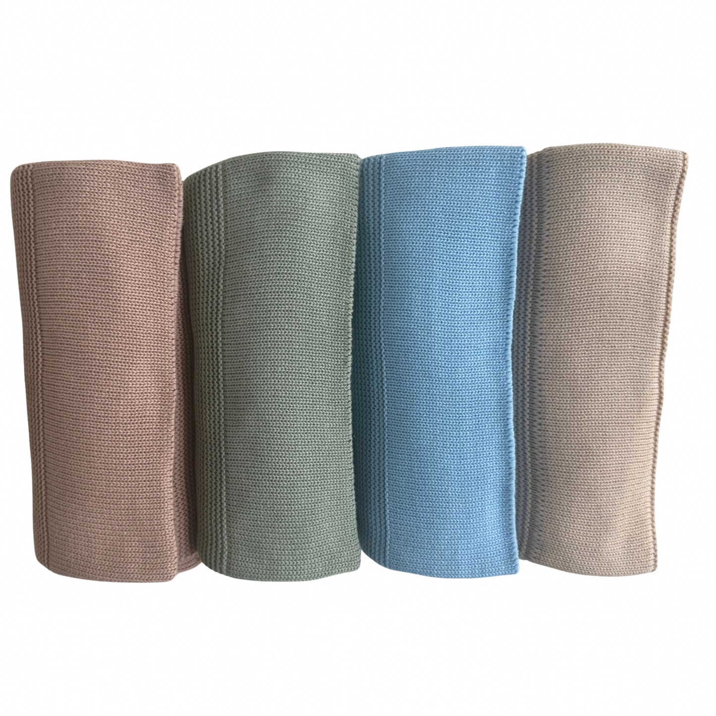 Arely - Organic Cotton Personalised Knitted Blanket - Soft Cloud White