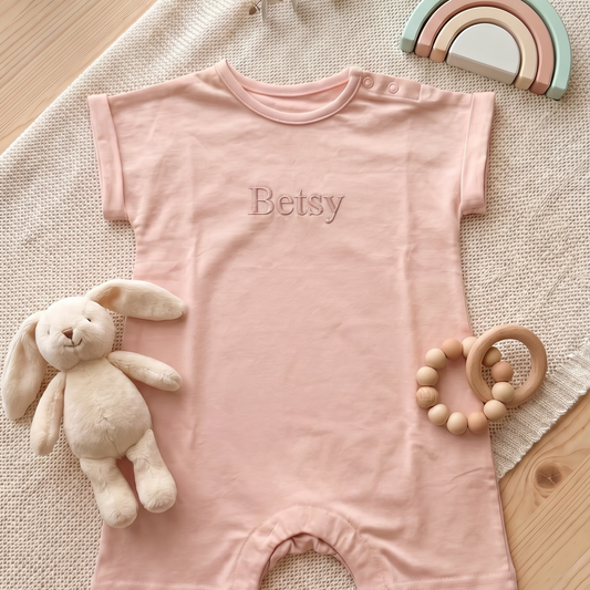Organic Cotton Romper – Soft, Practical & Personalised -  Baby Blush