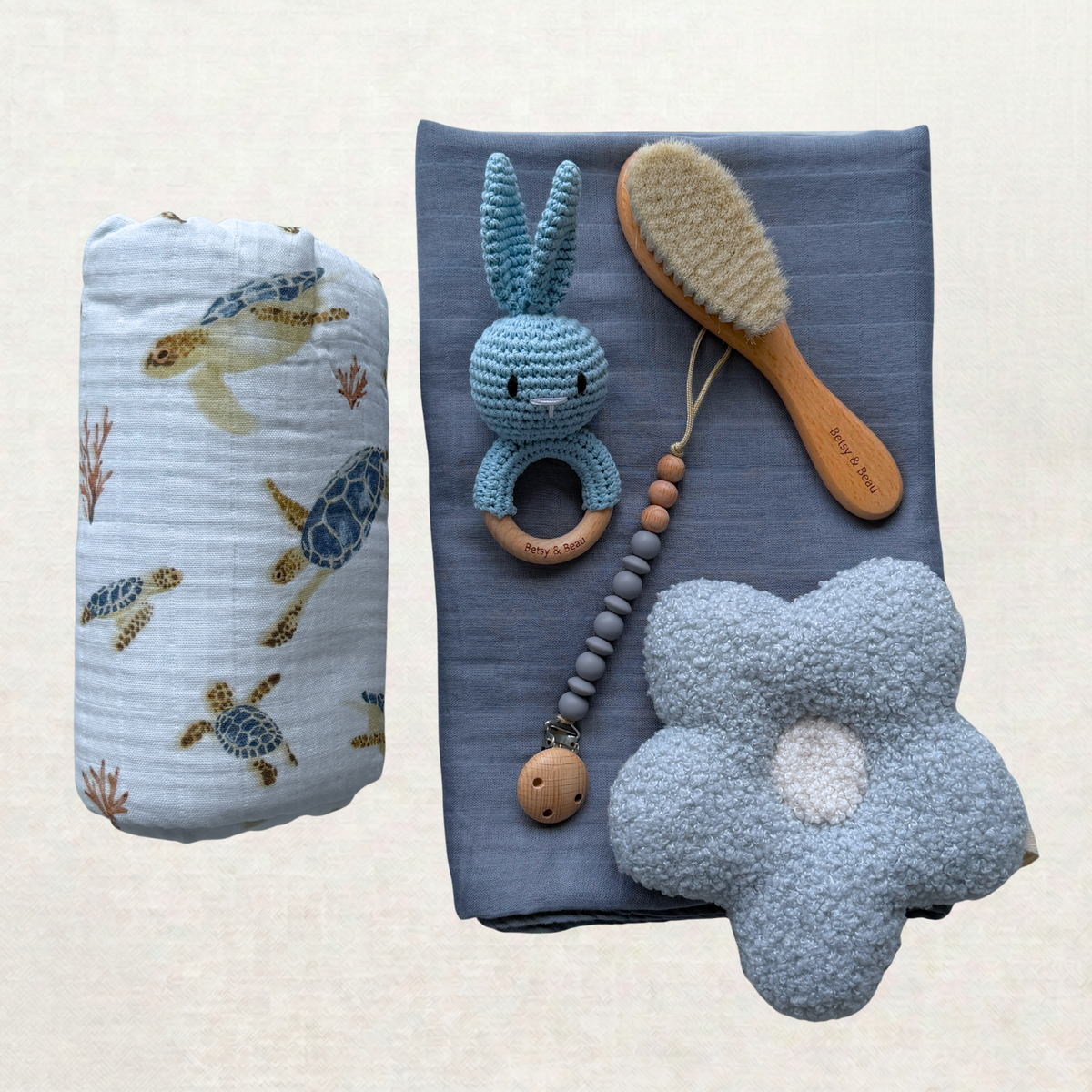 Personalised Ocean Dreams Gift Set - Newborn Gift Set - Luxuury Baby Box