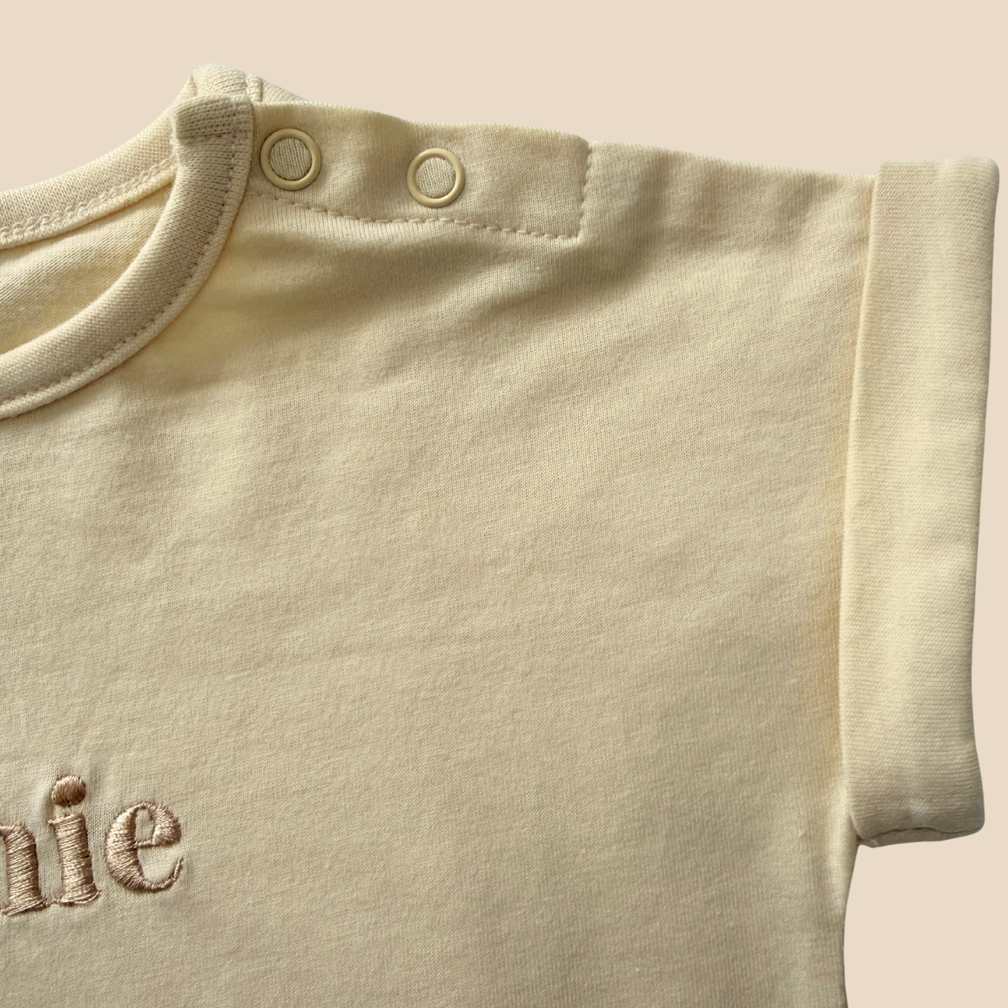 Organic Cotton Baby Grow – Soft, Practical & Personalised -  Grey Marl