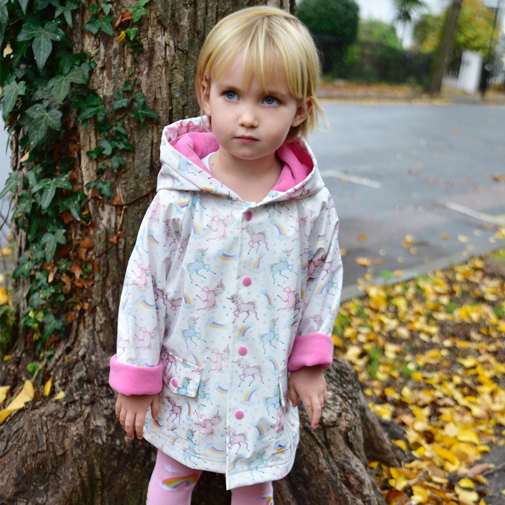 Unicorn Print Raincoat