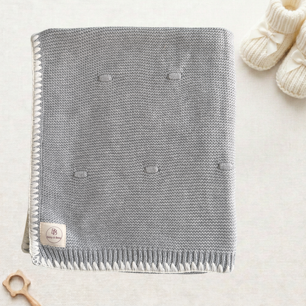Ramona - Organic Cotton Knitted Blanket