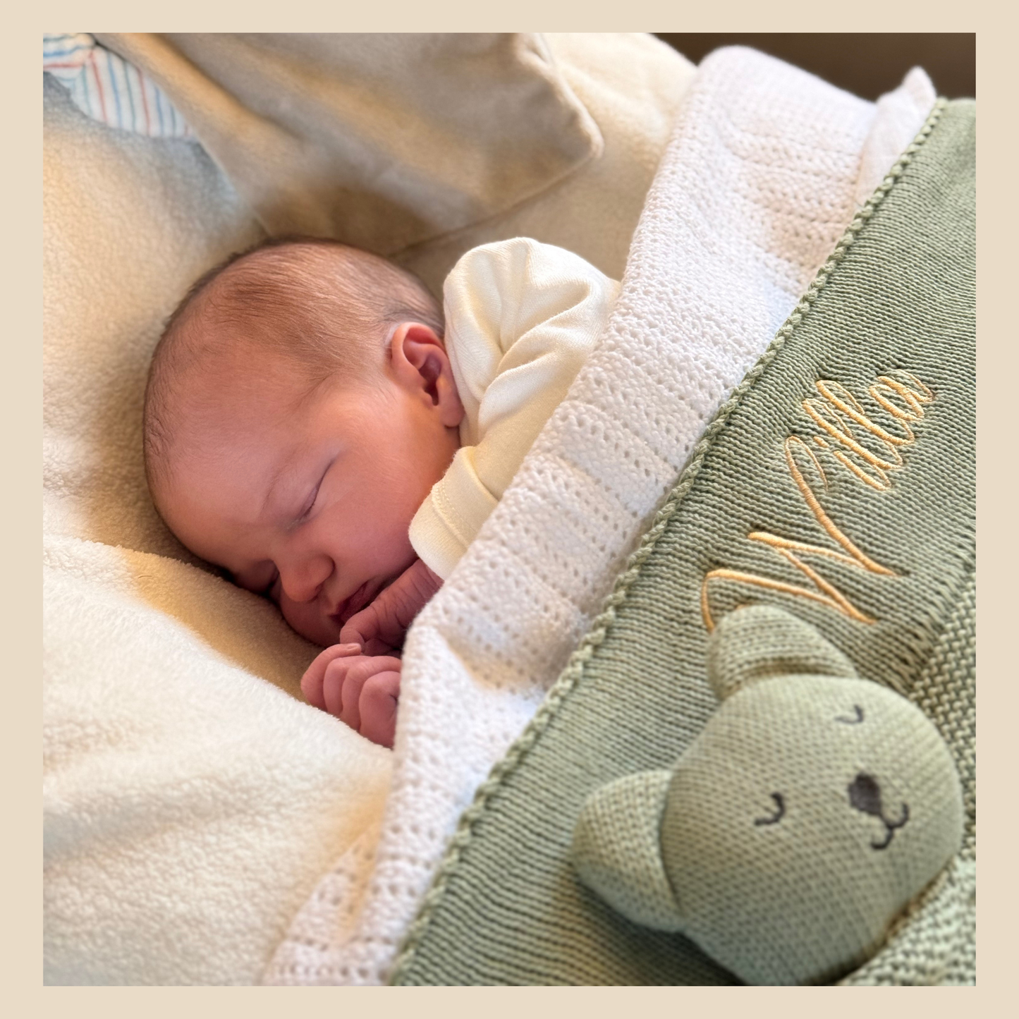Arely - Personalised Blanket & Snuggler Gift Set - Sage
